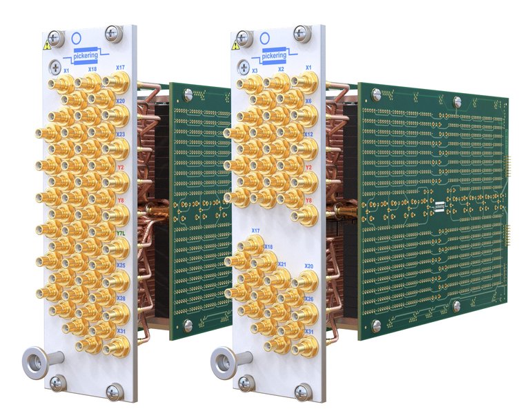 Pickering Interfaces significantly increases RF switching density with new 300 MHz 32x8 PXI & PXIe modules